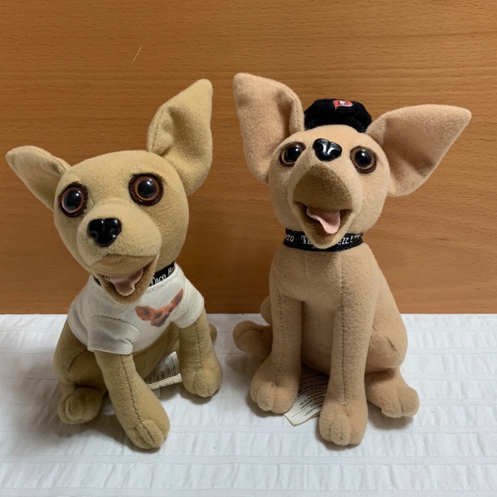 Taco Bell Merch Plush Dogs w/Sounds by Applause